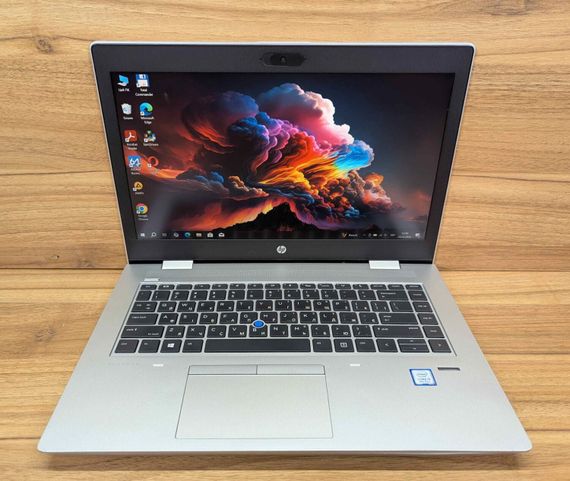 Ультрабук HP ProBook 640 G4 / 14" (1920x1080) IPS / Intel Core i5-8250U (4 (8) ядра по 1.6 - 3.4 GHz) / 8 GB DDR4 / 256 GB SSD / Intel UHD Graphics 620 / Fingerprint / WebCam / Windows 10 б/у + Подарок Беспроводная мышь / USB | Зображення 1