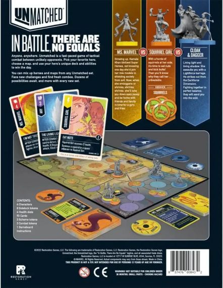 Настільна гра Unmatched Marvel Teen Spirit (англійською) | Зображення 3