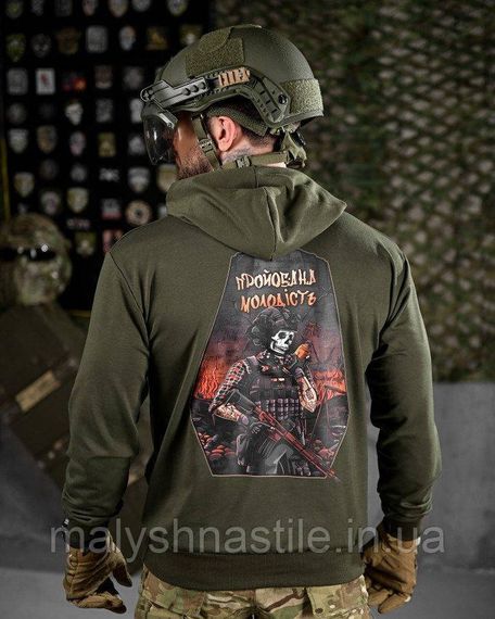 Тактическая худи MAKLIN  молодость олива ДЛ7045 | Зображення 1