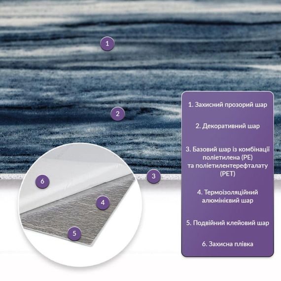 Самоклеюча стінова PET плитка 600*300*2mm (D) SW-00002346 | Зображення 1