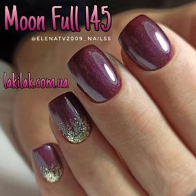 Гель-лак Moon Full №145 баклажановий 8мл