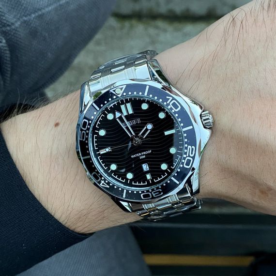 Чоловічий годинник Skmei 9276SSIBK Silver-Black Steel Strap | Зображення 4