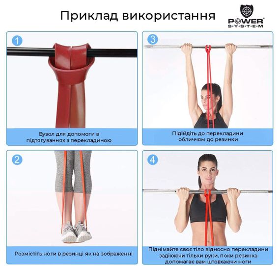 Еспандер-петля (гумка для фітнесу і кроссфіту) Power System PS-4052 CrossFit Level 2 Orange (опір 10-35 кг) | Зображення 6