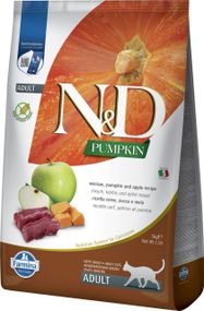 Сухий корм для котів з оленіною Farmina N&D Cat Pumpkin Venison & Apple Adult, 5 кг