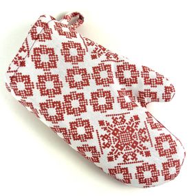 Рукавичка-прихватка Код Незламної Нації SoundSleep червоний з білим