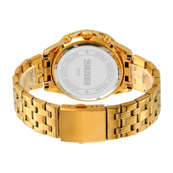 Чоловічий годинник Skmei 9335GDGY Gold-Grey | Зображення 2