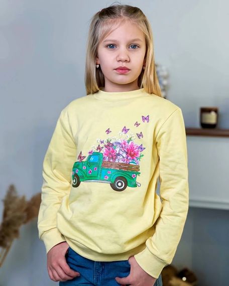 Джемпер для дівчинки Носи своє 146 Жовтий (p-4540-132914) | Зображення 3