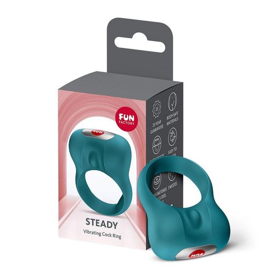 Ерекційне віброкільце Fun Factory Steady Bottle Green (м'яте паковання!!!) Sex Aura | Зображення 4