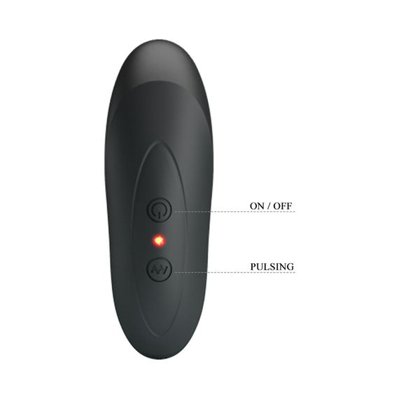 Анальний вібратор Pretty Love Archenemy з пульсацією, чорний, 12.1 х 3.3 см sexstyle | Зображення 4