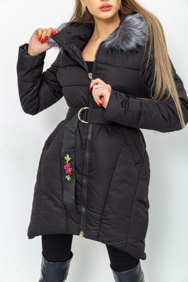 Куртка женская зимняя  цвет черный 131R2258 | Зображення 2