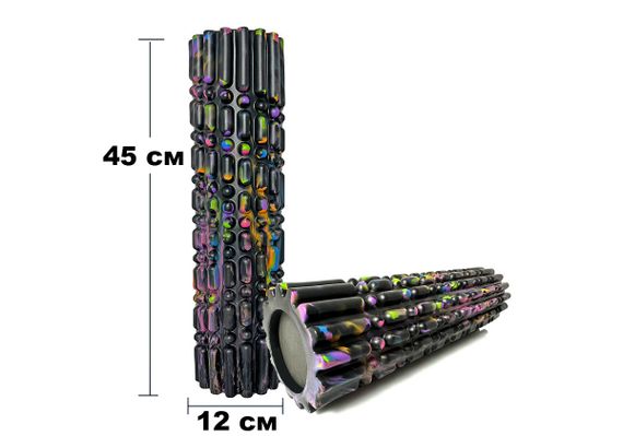 Масажний ролик EasyFit Morze 45 см Чорний (EF-2065) | Зображення 1