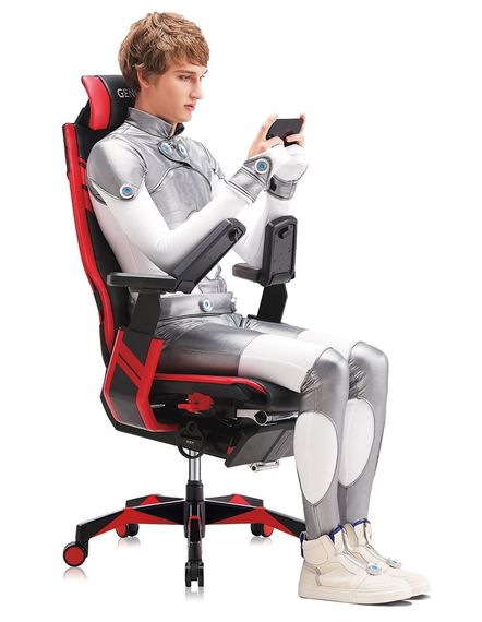Кресло геймерское Comfort Seating GeniDia GAMING (M-GN-BB-HAL-ML-WT) эргономичное | Зображення 4