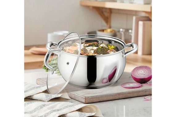 Кастрюля нержавеющая Maestro - 220 мм x 4,9 л (MR-3515-22) | Зображення 3