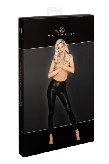 Сексуальні легінси зі зміїним принтом S F274 Noir Handmade, чорні Sex Aura | Зображення 9