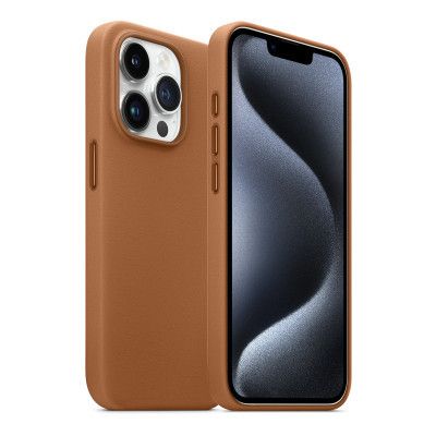Чехол для мобильного телефона Armorstandart FAKE Leather Case Apple iPhone 15 Pro Light Coffee (ARM76300) | Зображення 2