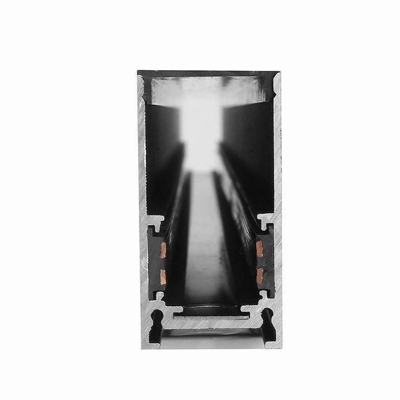 Магнитный трековый шинопровод PROLUM™ M20; Накладной\ Подвесной - P20; Чорний 2M | Зображення 4