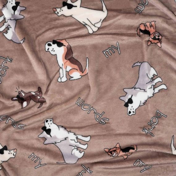 Плед Ardesto Flannel Собачки в окулярах ART0129PB 160х200 см | Зображення 2