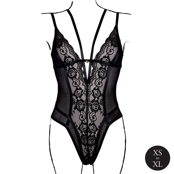 Еротичний боді  Bodysuit with Adjustable Sliders | Зображення 4