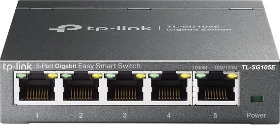 Сетевой коммутатор TP-Link 5-портовый гигабитный управляемый Easy Smart, QoS, IGMP Snooping LAN-распределитель | Зображення 1