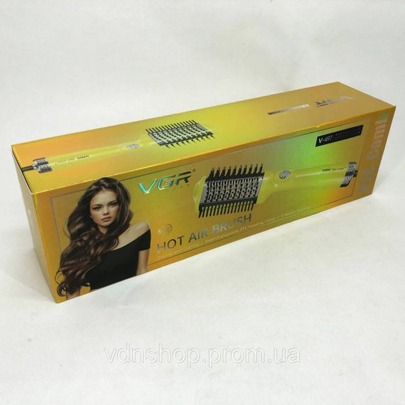 Фен-щітка для об'єму волосся, Фен-щітка з насадкою для укладання Щипці для волосся завивки YN-60 | Зображення 9