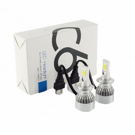 Комплект світлодіодних ламп C6 HeadLight H7 12v COB | Зображення 1