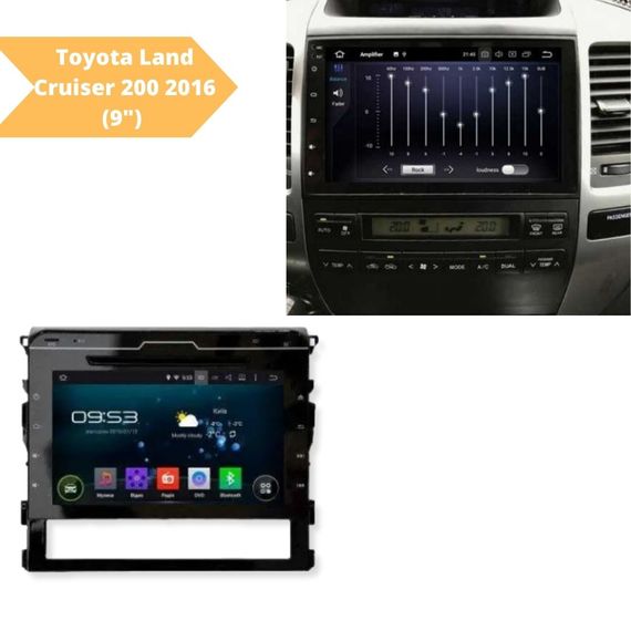 Штатна автомагнітола Toyota Land Cruiser 200 2016 (9") Android 10.1 (4/32)чорний (MER-14137_5408) | Зображення 1