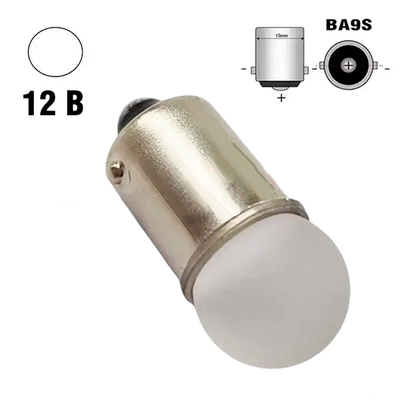 Автолампа світлодіодна Terra BA9S, 2 smd 2835, 3D лінза, 12 В, біла | Зображення 1