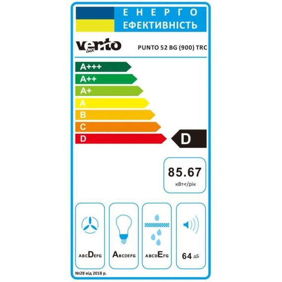 Вбудована витяжка VENTOLUX PUNTO 52 BG (900) TRC куль ДК | Зображення 4