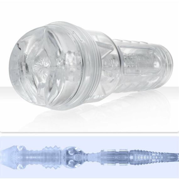 Мастурбатор анус у колбі, кібершкіра Fleshlight Ice Butt Crystal, прозорий Sex Aura | Зображення 1