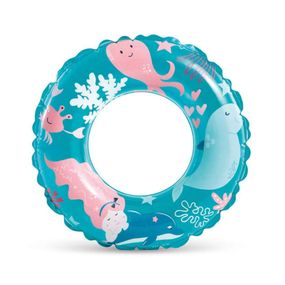 Дитячий надувний круг "Рибки" 59242(Blue) синій 61 см