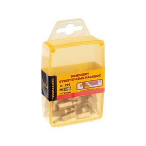 Комплект викруткових насадок PZ0 1/4"x25 мм INTERTOOL VT-00201