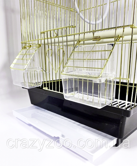 Клітка для птахів ZK A105 Gold коричнева 30х23х39 см | Зображення 1