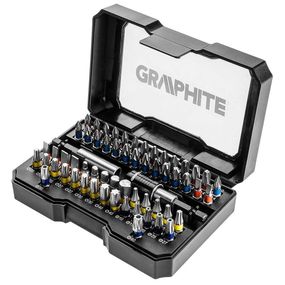Набор бит GRAPHITE,  60 шт, 2 битодержателя (56H600)
