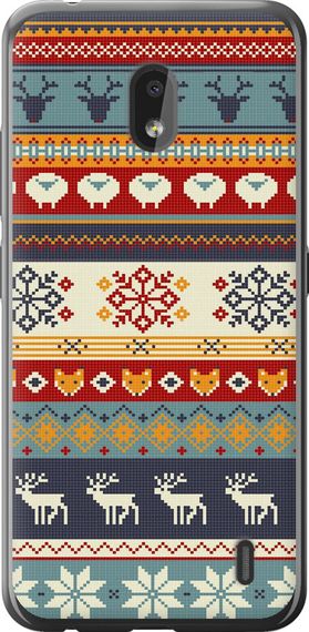 Чехол на Nokia 2.2 Рождественский орнамент "3303u-1706-17620"