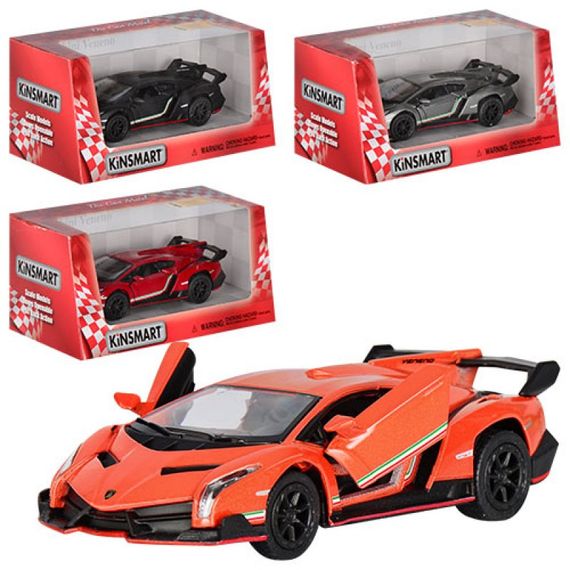 Машинка інертна Kinsmart Lamborghini Veneno KT5367W 13 см