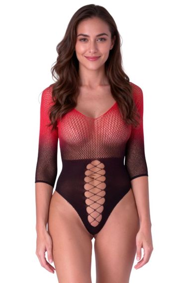 Боді Passion BS118 black/red Sex Aura