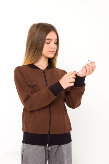 Джемпер для дівчинки (підлітковий) Носи своє 122 Коричневий (p-6787-53094)