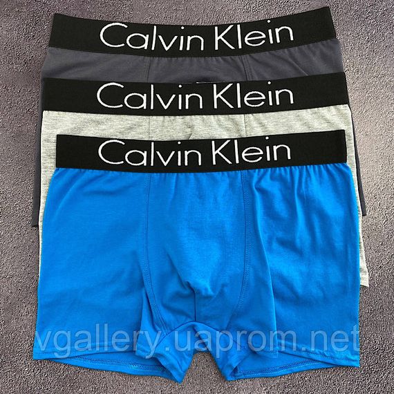 Подарунковий набір чоловічої білизни CK в коробці на 3 шт (8 кольорів на вибір) | Зображення 5