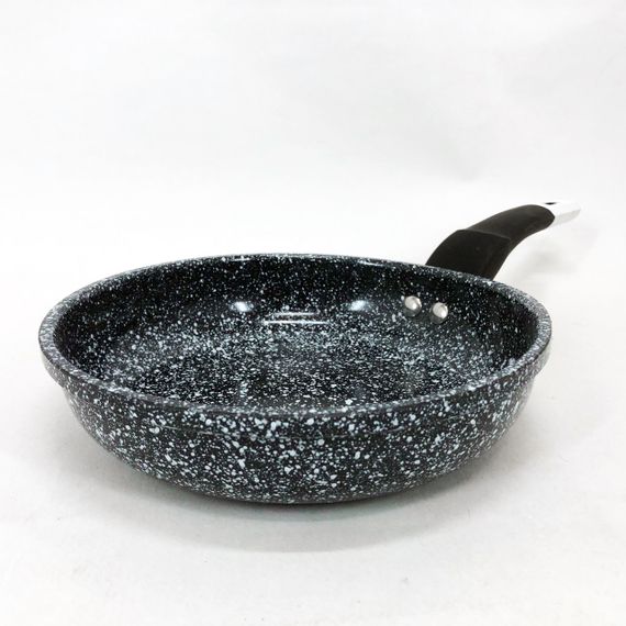 Сковорода UNIQUE UN-5102 20 см без кришки, світлий граніт. Антипригарна з бакелітовою ручкою | Зображення 3