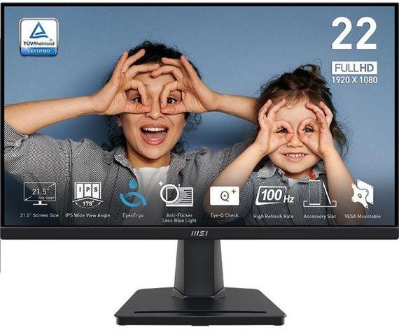 Монітор MSI 21.5&quot; PRO MP225 D-Sub 9S6-3PC6CM-002