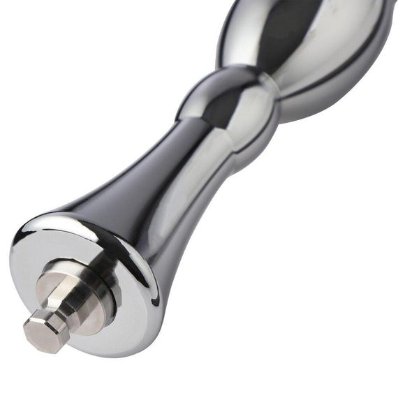 Металевий анальний плаг для секс-машин Hismith Bullet Anal Toy, система KlicLok | Зображення 4