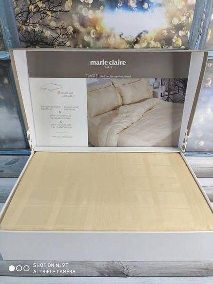 Постельное белье Marie Claire Timotei Timotei Krem Жаккард Хлопок Семейный размер