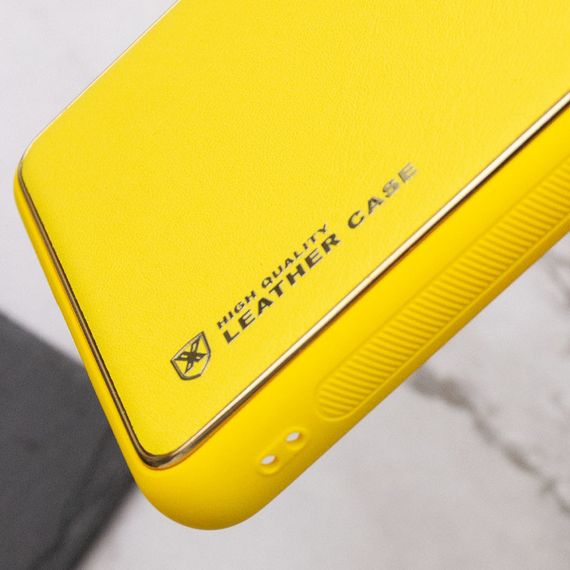Кожаный чехол Xshield для Samsung Galaxy S24 Желтый / Yellow | Зображення 2
