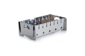 Мангал розбірний із неіржавкої сталі товщина 2 мм на 8 шампурів із чохлом, рукавичками підлоговий СІЛА 960103