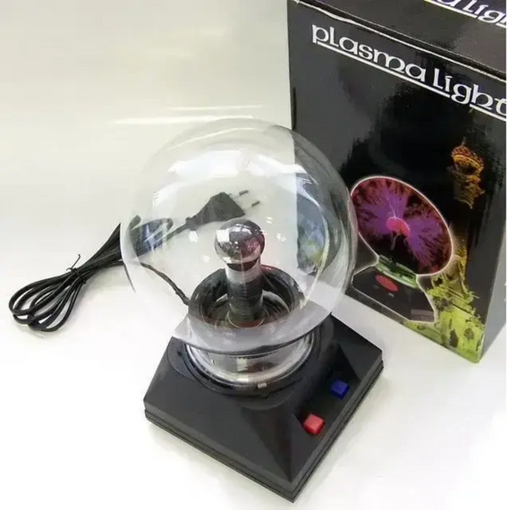 Плазмова куля світильник 5 дюймів 12.5 см, унікальний нічник з ефектом блискавок | Зображення 7