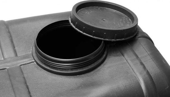 Бак 150 л  для воды прямоугольная пластиковая  черная  емкость | Зображення 1