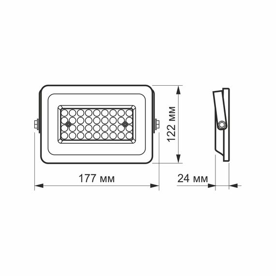 Світлодіодний прожектор VIDEX F2e 30W 5000K VL-F2e-305W захищений у розбірному корпусі | Зображення 3