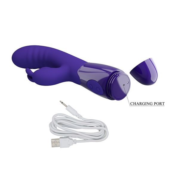 Вібратор - Pretty Love Cerberus Licking Vibrator Blue Sex Aura | Зображення 8