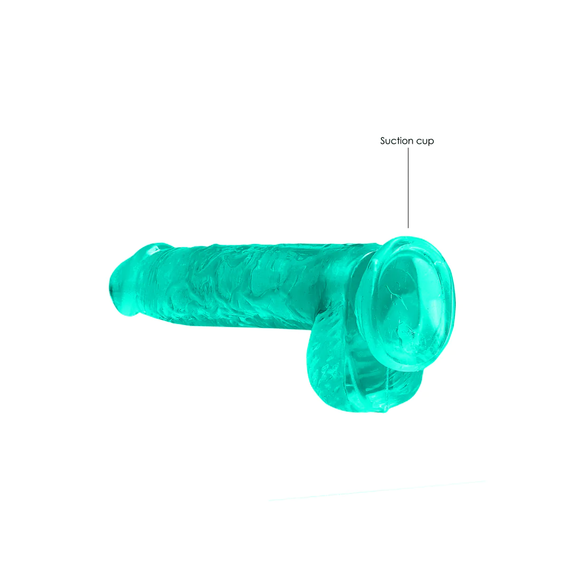 Фалоімітатор - Realrock Dildo 6" Turquoise Sex Aura | Зображення 4