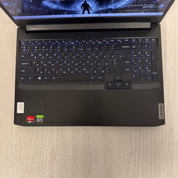 Игровой ноутбук Б-класс Lenovo IdeaPad Gaming 3 15ACH6 / 15.6" (1920x1080) IPS / AMD Ryzen 5 5600H (6 (12) ядер по 3.3 - 4.2 GHz) / 16 GB DDR4 / 512 GB SSD / nVidia GeForce RTX 3050, 4 GB GDDR6, 128-bit / WebCam б/у | Зображення 3